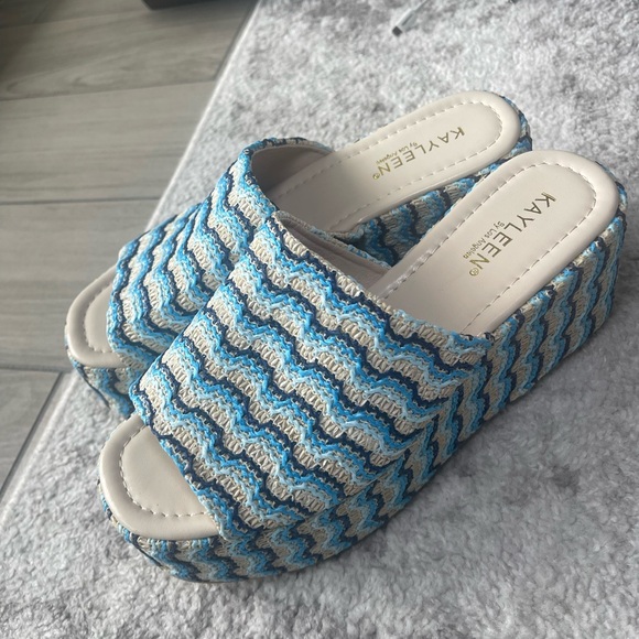 NWOT | Blue Wedges - Picture 5 of 9